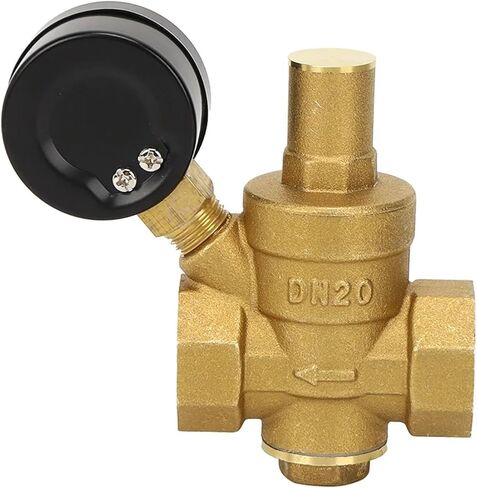 1pcs DN25/DN20/DN15 Brass Adjustable Water Pressure Regulator Reducer Maintain Valves Regulator Valves Welding Pressure Gauge Meter in Saudi Arabia
