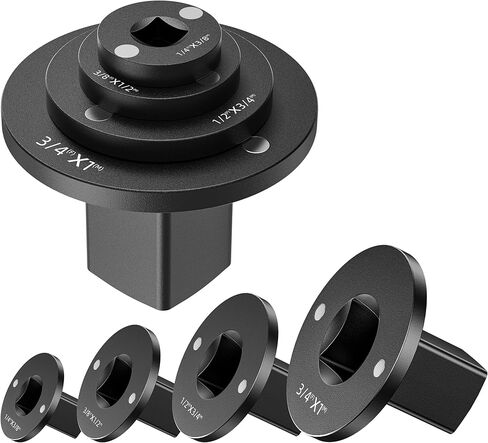 Low Profile Impact Socket Adapter Set, 4pcs Drive Ratchet Adapter Set for 3/4" to 1", 1/2" to 3/4", 1/2" to 3/8", 1/4" to 3/8" in Saudi Arabia