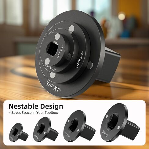Low Profile Impact Socket Adapter Set, 4pcs Drive Ratchet Adapter Set for 3/4" to 1", 1/2" to 3/4", 1/2" to 3/8", 1/4" to 3/8" in Saudi Arabia