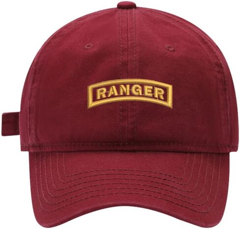 Mens Baseball Caps Army Ranger Embroidered Adjustable Washed Cotton Dad Hat in Kuwait
