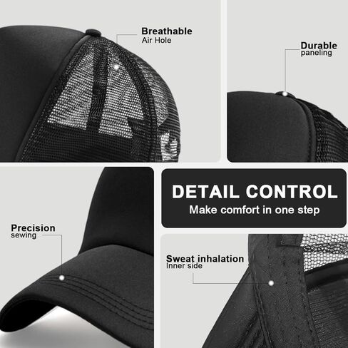 24 Pcs Trucker Hats Bulk Beach Hats for Men Mesh Back Ball Cap Rugged Classic Baseball Trucker Cap for Men and Women in Saudi Arabia