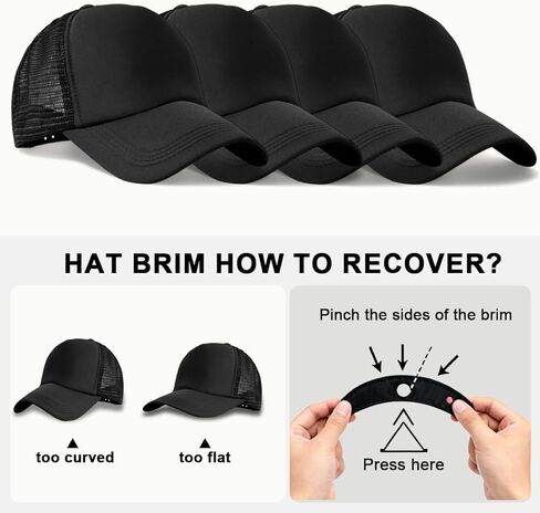 24 Pcs Trucker Hats Bulk Beach Hats for Men Mesh Back Ball Cap Rugged Classic Baseball Trucker Cap for Men and Women in Saudi Arabia