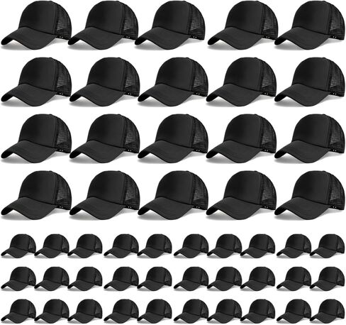 24 Pcs Trucker Hats Bulk Beach Hats for Men Mesh Back Ball Cap Rugged Classic Baseball Trucker Cap for Men and Women in Saudi Arabia