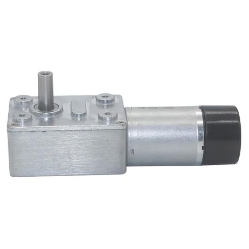 JGY-370 Turbo Worm Gear Motor with Encoder, High Torque 25kg.cm, Low Speed Self-Locking, 12V DC Brushed Motor (6RPM DC6V Motor and Bracket) in Saudi Arabia