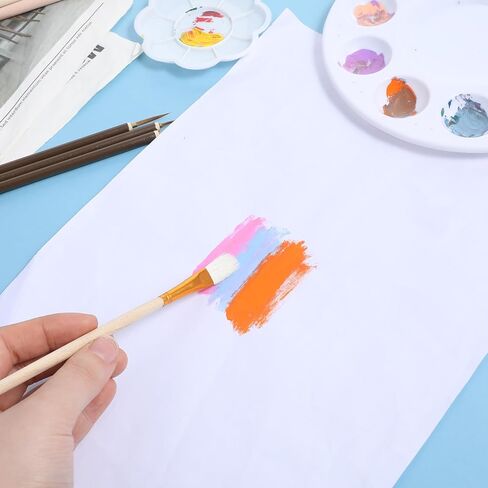 9 Pcs Pottery Glaze Brushes, Ceramic Brush Set, Mop Paint Brush for Acrylic Painting, Glazing Paintbrush for Pottery, Blending Mop Brushes for Oil Art Painting in Saudi Arabia