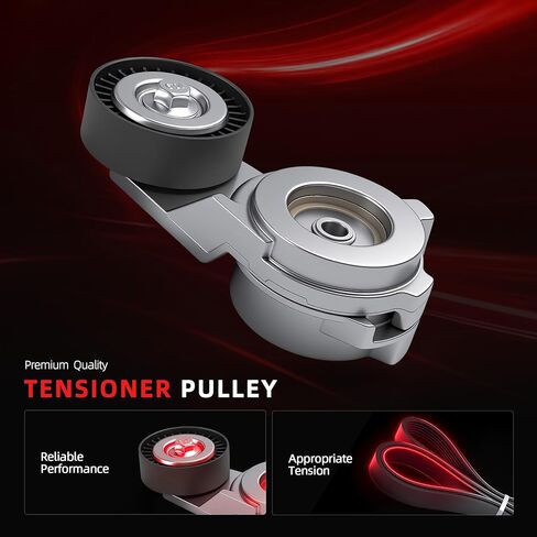Tesnioner Pulley Serpentine Belt Drive Kit fit for Chrysler Sebring/Pacifica/Town & Country, fit for Dodge Avenger, fit for VW Routan V6 3.5/4.0L Gas 2007-2010 OE*38417 38018 in Kuwait