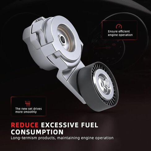 Tesnioner Pulley Serpentine Belt Drive Kit fit for Chrysler Sebring/Pacifica/Town & Country, fit for Dodge Avenger, fit for VW Routan V6 3.5/4.0L Gas 2007-2010 OE*38417 38018 in Kuwait