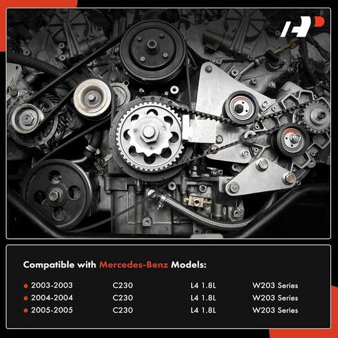 A-Premium Engine Serpentine Belt Drive Kit Compatible with Mercedes-Benz Cars - W203 Series C230 2003 2004 2005-1.8L in Saudi Arabia