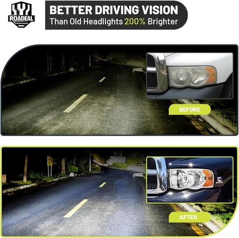 مجموعة المصابيح الأمامية ث/لمبات لـ 02-05 دودج رام 1500 لـ 03-05 دودج رام 2500/3500 استبدال المصابيح الأمامية كروم الإسكان سائق وجانب الركاب in Kuwait