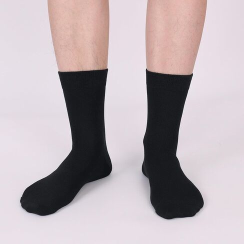 Mens Viscose Bamboo Quarter Crew Socks Thin Casual Soft Lightweight Above Ankle Breathable Classic Socks 6 Pairs in Saudi Arabia