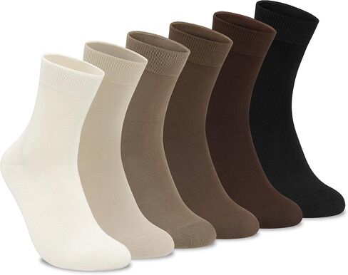 Mens Viscose Bamboo Quarter Crew Socks Thin Casual Soft Lightweight Above Ankle Breathable Classic Socks 6 Pairs in Saudi Arabia