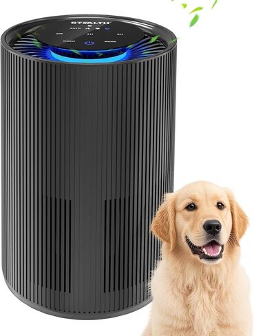 STEALTH Air Purifiers for Home Allergies Pets Hair Dander Pollen Up to 1345 Ft²/H, H13 True HEPA 3-in-1 Filter Air Cleaner, Ozone Free 24db Sleep Mode,3 Speeds Timer for Lage Room Dorm Bedroom in Kuwait