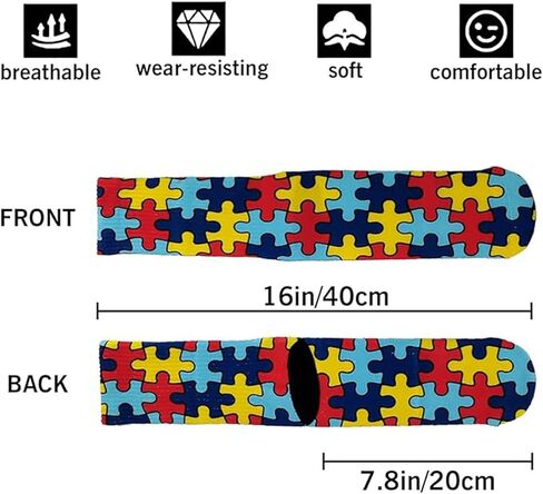 جوارب لغز الوعي بالتوحد، جوارب طاقم جديدة، جوارب مريحة غير رسمية على شكل أنبوبة الساق للنساء والرجال in Kuwait