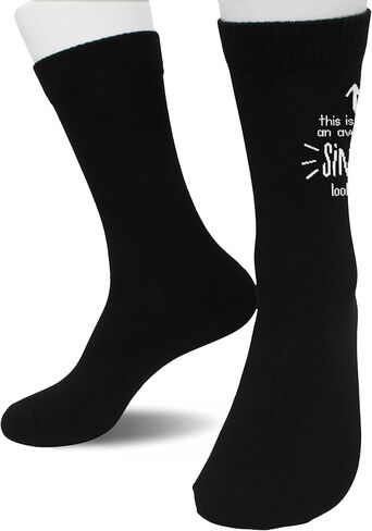 This Is What an Awesome Singer Looks Like Socks – Funny Singer Gifts for Birthday, Christmas, Music Appreciation, or Just Because.(204) in Saudi Arabia