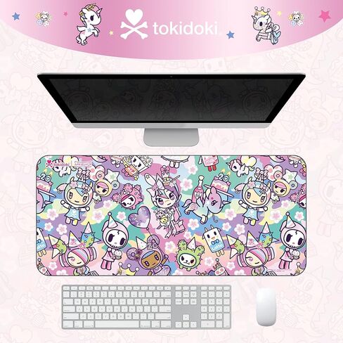 Tokidoki Unicorno Mouse Pad Large Gaming Computer Mouse Pad Extended Keyboard Desk Accessories for Office Computer Laptop（20thAnniversary 35.4 * 15.7 inch） in Saudi Arabia