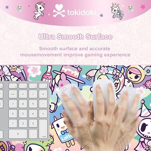 Tokidoki Unicorno Mouse Pad Large Gaming Computer Mouse Pad Extended Keyboard Desk Accessories for Office Computer Laptop（20thAnniversary 35.4 * 15.7 inch） in Saudi Arabia