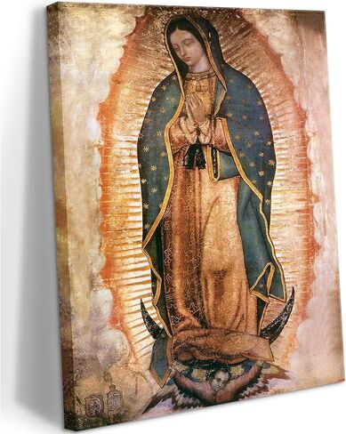 Mexico Our Lady of Guadalupe Portrait Wall Art Lamina enmarcada de Nuestra Señora de Guadalupe Painting picture Wall Decor Religion Catholic Poster Print Artwork for Altar bedroom 8x10 in Canvas in Saudi Arabia