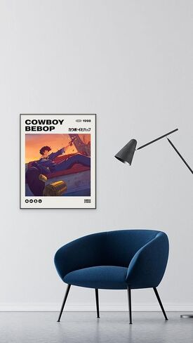 Ouroboros Art & Design - مجموعة ملصقات Cowboy Bebop - ملصق الرسوم المتحركة - لوحة فنية جدارية - Spike Spiegel - Faye Valentine - Jet Black - مجموعة من 4-300 جم - 8x10 بوصة - غير مؤطرة in Kuwait