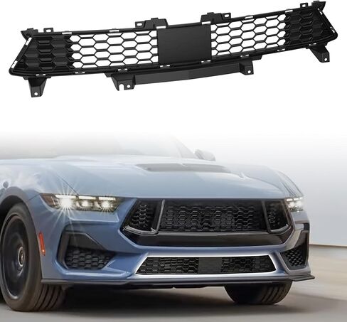 KEWISAUTO المصد الأمامي السفلي لغطاء الشبكة لـ 2024 2025 Ford Mustang S650 GT، لوحة الشبكة الأمامية السفلية لملحقات Ford Mustang GT/GT Premium 2025 2024 in Saudi Arabia