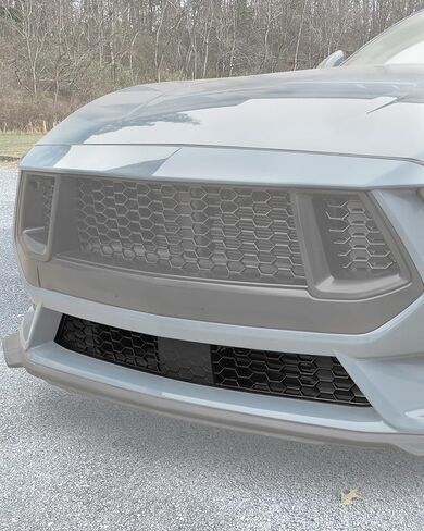 KEWISAUTO المصد الأمامي السفلي لغطاء الشبكة لـ 2024 2025 Ford Mustang S650 GT، لوحة الشبكة الأمامية السفلية لملحقات Ford Mustang GT/GT Premium 2025 2024 in Saudi Arabia
