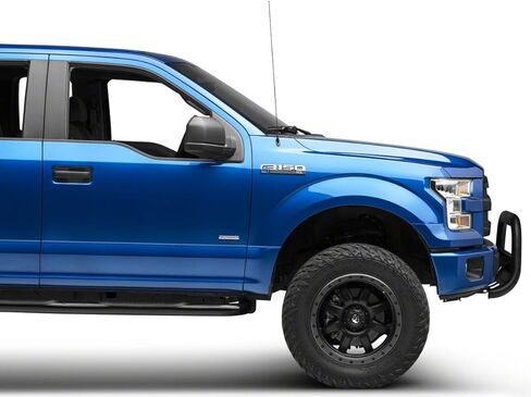 شريط Barricade Off-Road HD Bull باللون الأسود المزخرف مع لوح انزلاقي وشريط إضاءة LED مزدوج الصف مقاس 20 بوصة يناسب Ford F-150 2004-2020 باستثناء Raptor in Kuwait