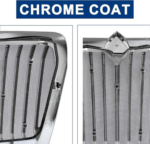 Chrome Grill Grille with Bug Screen Compatible with 2018-2023 International LT625 Front Bumper Grille 4039860C93 (Chrome) in Saudi Arabia