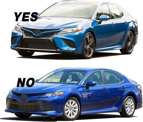 Bewild Front Bumper Grille Grill Fit for 2018 2019 2020 Toyota Camry SE XSE Front Bumper Upper Hood Grille in Saudi Arabia
