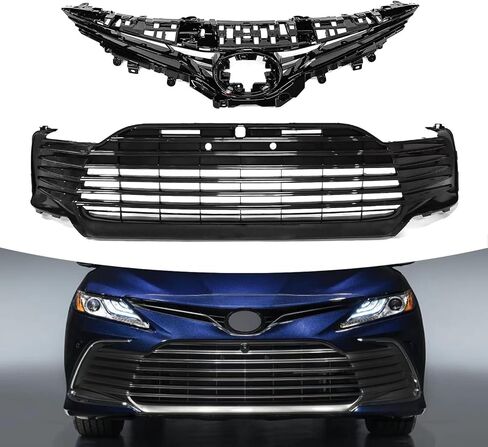 Bewild المصد الأمامي العلوي للشواية السفلية مع فتحات مناسبة لـ 2021 2022 Toyota Camry LE XLE in Saudi Arabia