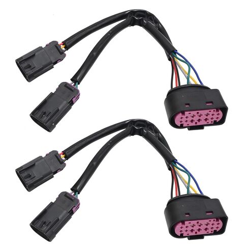 2 Pack Projector Headlight Conversion Harness Replacement for Dodge Ram Truck 2009-2018, for Ram Truck 2009-2018 Conversion Quad Housing to Projector Headlight Wiring Harnesses in Saudi Arabia