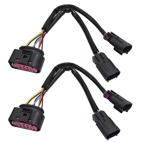 2 Pack Projector Headlight Conversion Harness Replacement for Dodge Ram Truck 2009-2018, for Ram Truck 2009-2018 Conversion Quad Housing to Projector Headlight Wiring Harnesses in Saudi Arabia