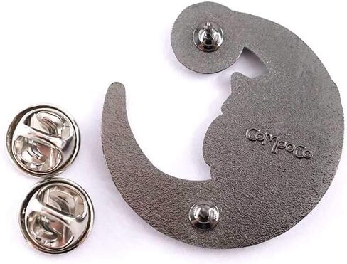 Compoco Dinosaur Lapel Enamel Pin Dinomoon Space Astronaut Suit Moon Shaped Holding a Star in Kuwait