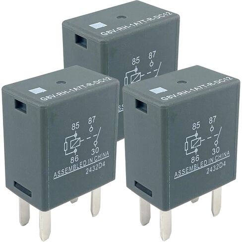 3 عبوات G8V-RH-1A7T-R-DC12 مرحل السيارات، 12 فولت 35 أمبير 4 سنون SPST عالي التيار مايكرو 280، متوافق مع مختلف تطبيقات السيارات والبحرية - يحل مضخة الوقود، مروحة التبريد in Saudi Arabia