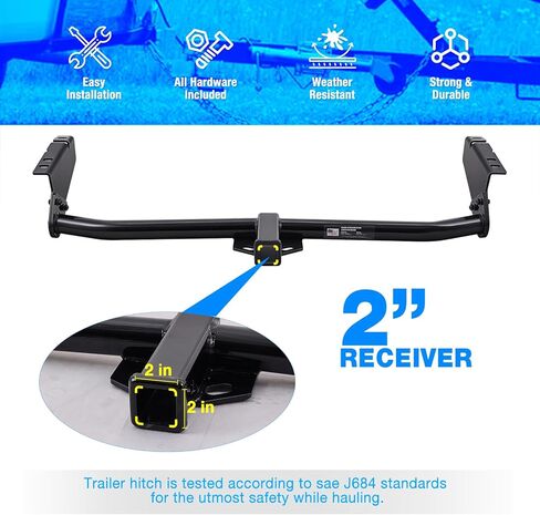 وصلة مقطورة من الفئة 3 مقاس 2 بوصة مناسبة لسيارة Toyota Sienna 2004-2020 وصلة سحب in Kuwait