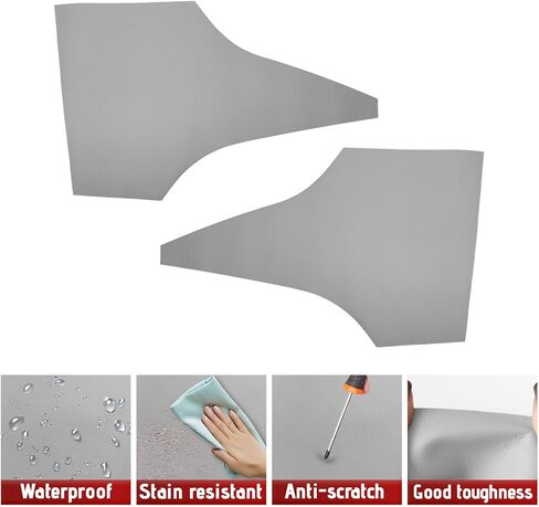 Compatible with Front Door Panels Armrest Cover for Toyota Corolla 2009-2013 Leather Left & Right Front Door Armrest Trim with Installation Tool 2PCS Gray (Leather Only) in Kuwait