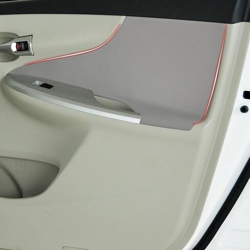 Compatible with Front Door Panels Armrest Cover for Toyota Corolla 2009-2013 Leather Left & Right Front Door Armrest Trim with Installation Tool 2PCS Gray (Leather Only) in Kuwait