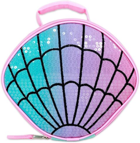 Disney The Little Mermaid Backpack and Lunch Box - Bundle with 16" Ariel Backpack, Lunch Bag, Pencil Holder, Water Bottle, Stickers, More | Little Mermaid School Bag for Girls Set in Saudi Arabia