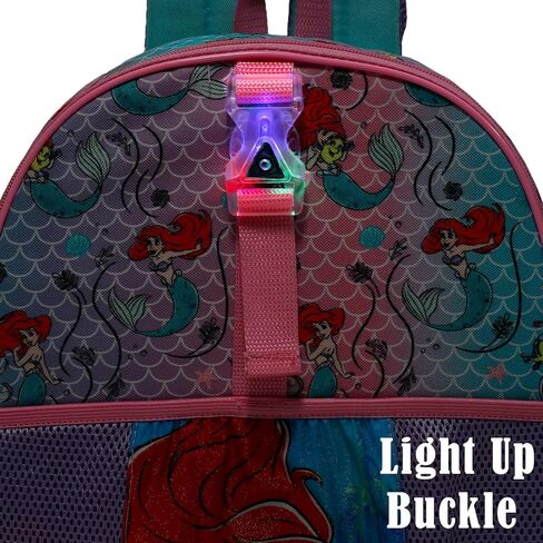 Disney The Little Mermaid Backpack and Lunch Box - Bundle with 16" Ariel Backpack, Lunch Bag, Pencil Holder, Water Bottle, Stickers, More | Little Mermaid School Bag for Girls Set in Saudi Arabia