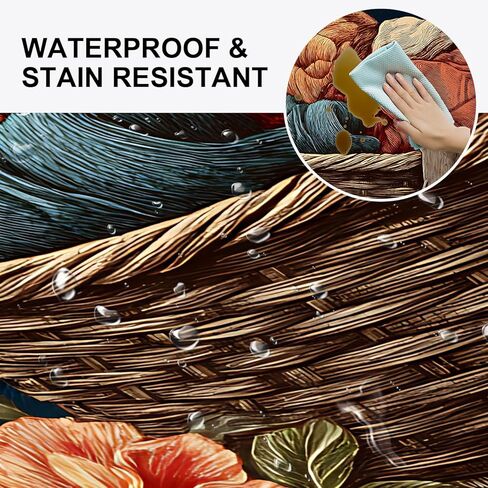 Runner Rug 20x47 inch, Non-Slip Waterproof Laundry Room Rug,Spring Summer Holiday Kitchen Runner with Festive Designs,Indoor Decorative Mat for Home (Laundry, 20x47 inch) in Saudi Arabia