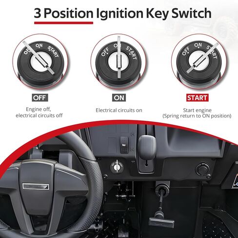 JAVIK Ignition Key Switch for Kawasaki PRO-MX KAF700 EPS KAF700 EPS Camo KAF700 EPS LE KAF700 2019 2020 2021 2022 2023 2024 OEM# 27005-Y006 in Saudi Arabia