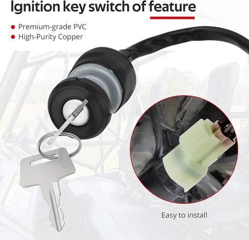 JAVIK Ignition Key Switch for Kawasaki PRO-MX KAF700 EPS KAF700 EPS Camo KAF700 EPS LE KAF700 2019 2020 2021 2022 2023 2024 OEM# 27005-Y006 in Saudi Arabia