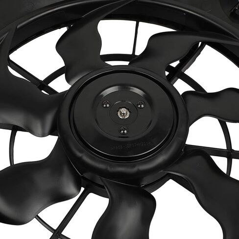 621-493 LINNCAS مروحة تبريد الرادياتير مناسبة لـ 2010 2011 2012 لشركة Hyundai لسانتا في 2011 2012 2013 2014 2015 لكيا لتجميع مروحة المبرد سورينتو باللون الأسود in Kuwait