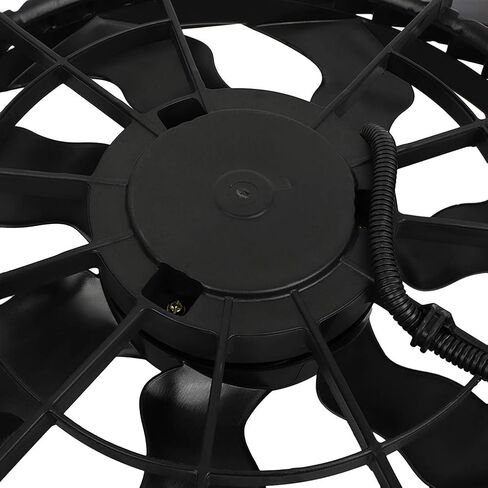 621-493 LINNCAS مروحة تبريد الرادياتير مناسبة لـ 2010 2011 2012 لشركة Hyundai لسانتا في 2011 2012 2013 2014 2015 لكيا لتجميع مروحة المبرد سورينتو باللون الأسود in Kuwait