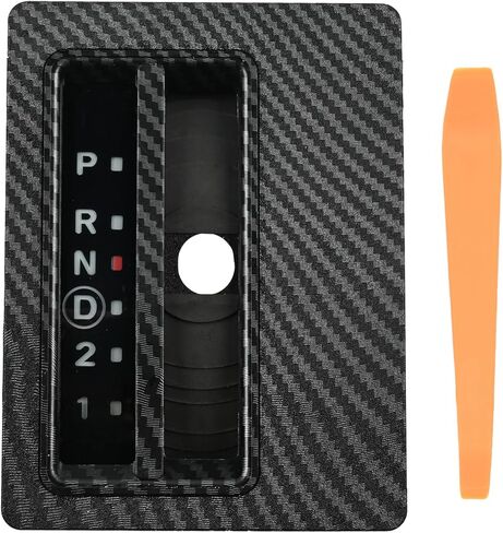 Automatic Floor Shift Indicator Bezel 55315059AC Fit for Jeep Wrangler TJ 1997-2006 Carbon Fiber Pattern Auto Transmission Gear Shifter Cover Trim Replace 55115570 55115571 55115570AB in Saudi Arabia