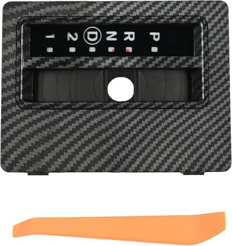 Automatic Floor Shift Indicator Bezel 55315059AC Fit for Jeep Wrangler TJ 1997-2006 Carbon Fiber Pattern Auto Transmission Gear Shifter Cover Trim Replace 55115570 55115571 55115570AB in Saudi Arabia