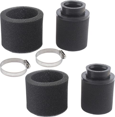 2Pcs Universal 41mm 42mm 43mm Black Double Foam Pod Performance Filter for 50cc - 90cc 110cc 125cc ATV Quad Scooter Go Kart Moped Pit Dirt Super Bike in Saudi Arabia