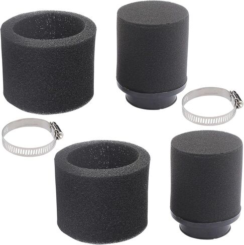 2Pcs Universal 41mm 42mm 43mm Black Double Foam Pod Performance Filter for 50cc - 90cc 110cc 125cc ATV Quad Scooter Go Kart Moped Pit Dirt Super Bike in Saudi Arabia