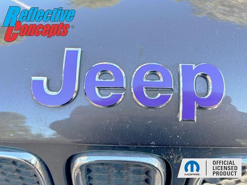 Reflective Concepts - 2015-2023 Jeep Renegade - Jeep Front and Rear Emblem Overlay Decal Stickers - (Color: Purple) in Saudi Arabia