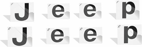 Reflective Concepts - 2015-2023 Jeep Renegade - Jeep Front and Rear Emblem Overlay Decal Stickers - (Color: Purple) in Saudi Arabia