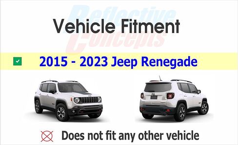 Reflective Concepts - 2015-2023 Jeep Renegade - Jeep Front and Rear Emblem Overlay Decal Stickers - (Color: Purple) in Saudi Arabia