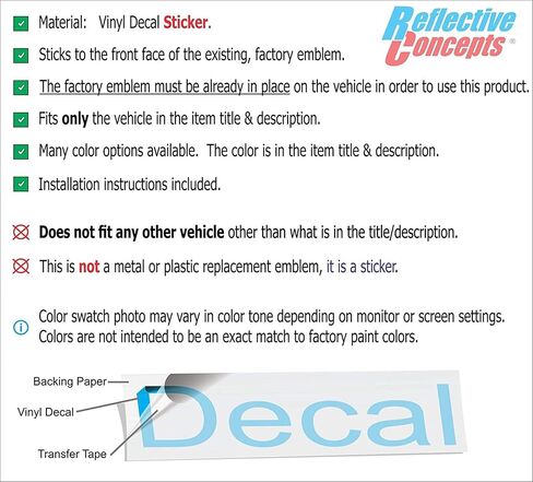 Reflective Concepts - 2015-2023 Jeep Renegade - Jeep Front and Rear Emblem Overlay Decal Stickers - (Color: Purple) in Saudi Arabia